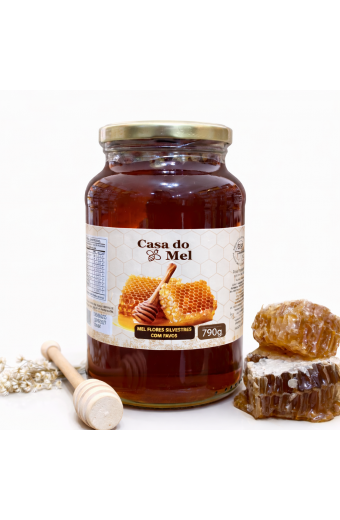Mel Casa do Mel Com Favo 790g Silvestre
