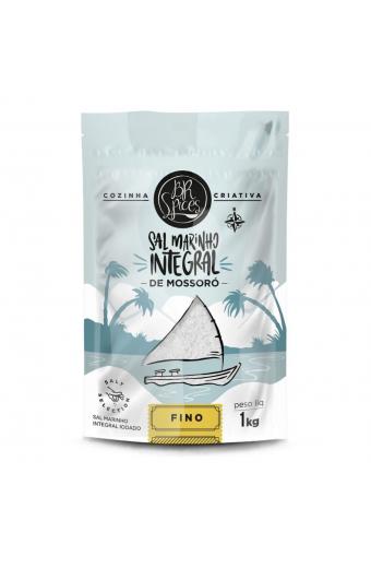 Sal Marinho BR Spices Integral De Mossoró Fino 1kg